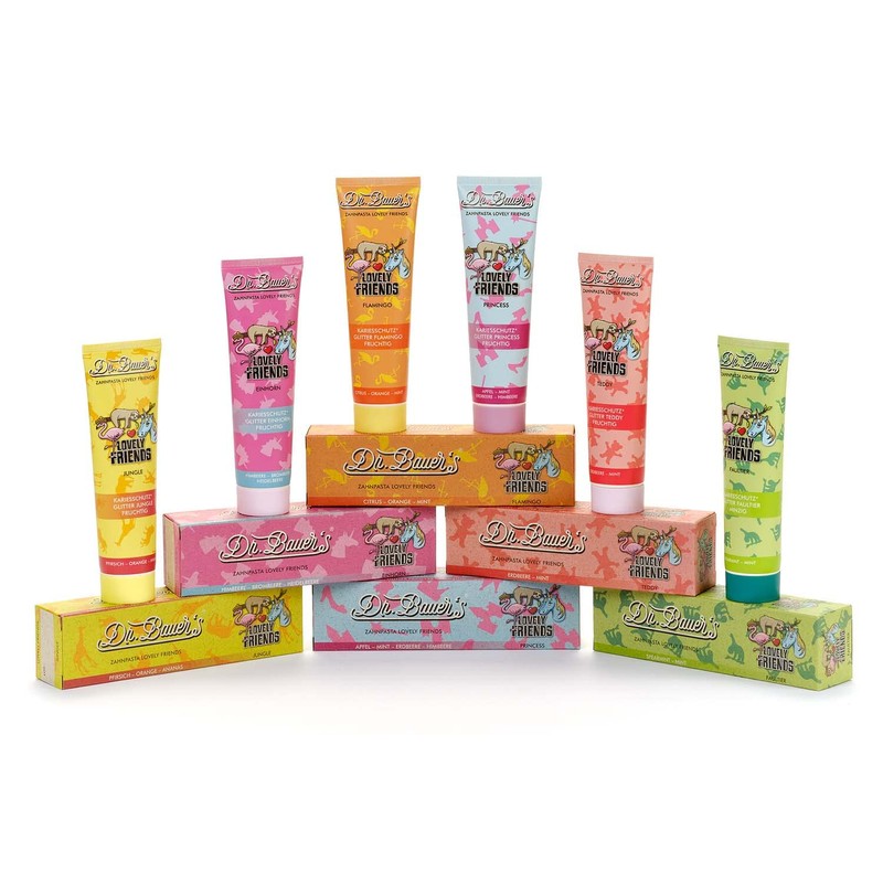 Dr. Bauer's Lovely Friends Unicorn Toothpaste 90 ml Tube
