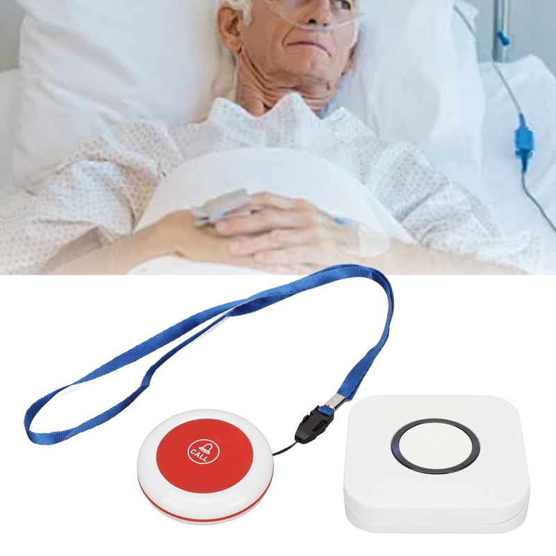 Wireless Caregiver Pager 4 Level Volume Waterproof SOS Alert Button