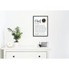 PURESIZE Chef Gift Funny DIN A4 Picture with Frame (Black),