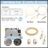 BENECREAT 0.5mm Gold Plated Copper Wire, Beading Craft Wire, Gold,