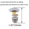 Hahiyo 20mm Diameter Brass Shower Door Wheels with Stainless Steel