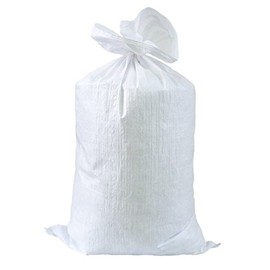 PP Fabric Bags, Pack of 10, 60 cm x 105 cm, White Grain Bag, Transport Bag, Storage Bag, Unprinted for 50 kg