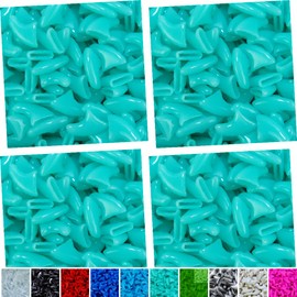 zetpo 80 pcs Cat Nail Caps | Cat Claw Covers | with Adhesives and Applicators (Turquoise, XS)