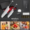 MOSFiATA 7" Santoku Knife with 5.5inch Santoku Knife, German High
