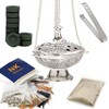 NKlaus Incense Swivels Complete Set 14 Pieces with Frankincense, Resins,