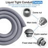 Liquid-Tight Conduit 100 ft and 8 Pieces of Connector Kit,Electrical
