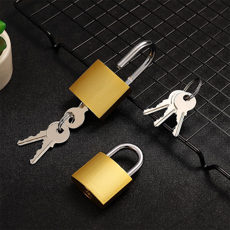 duisoad 8 Pieces Small Suitcase Locks Backpack Lock Small Padlock
