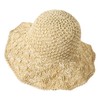Lanzom Womens Ladies Straw Hat Wide Brim Beach Sun Cap