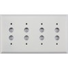 Classic Accents Painted Stamped Steel Switch Plates - (4 Gang