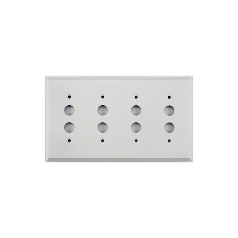 Classic Accents Painted Stamped Steel Switch Plates - (4 Gang