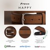 Fenix Men's Belt, Adjustable Leather Belt, Happy Size 85 cm