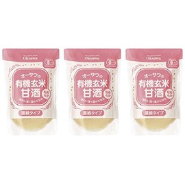 Osawa Organic Brown Rice Amazake (Smooth), 7.1 oz (200 g) x 3 Piece Set