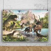 Canessioa Dinosaur Theme Backdrop Volcanic Waterfall Dinosaur Park Background for