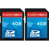 2 Pack SD Card 4GB SDHC Class 4 Flash Memory