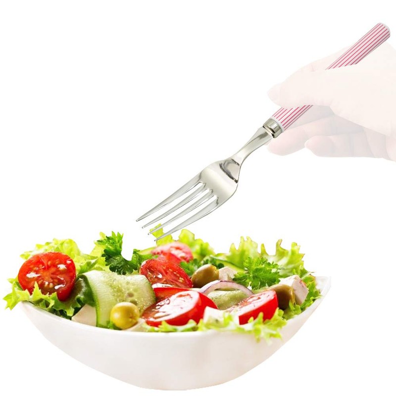 Kai FA5172 KAI Fork, Large, Striped Pattern, Made in Japan