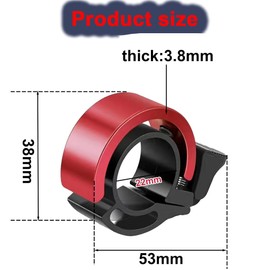 Yiyaunhe 4Pcs Bicycle Bell,Aluminium Alloy Bike Bell with Loud Crisp Clear Sound for Kids Adult Mountain Bike Road Bike