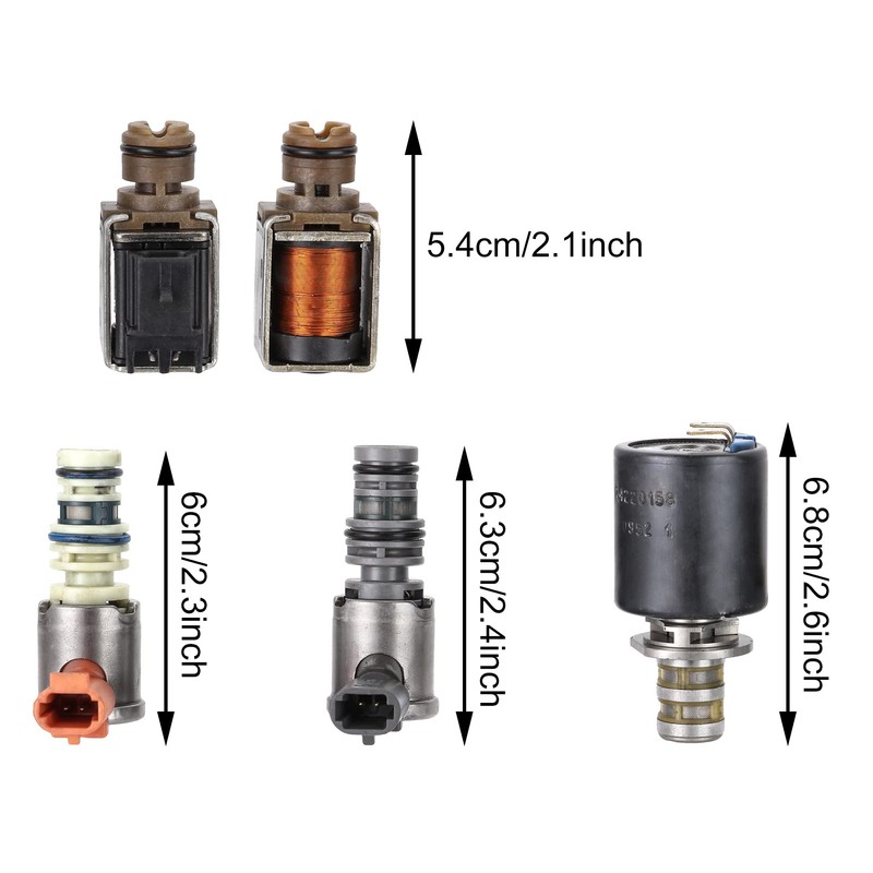 CAREONLINE 5PCS 4L60E 4L65E Transmission Solenoid Kit TCC EPC Shift