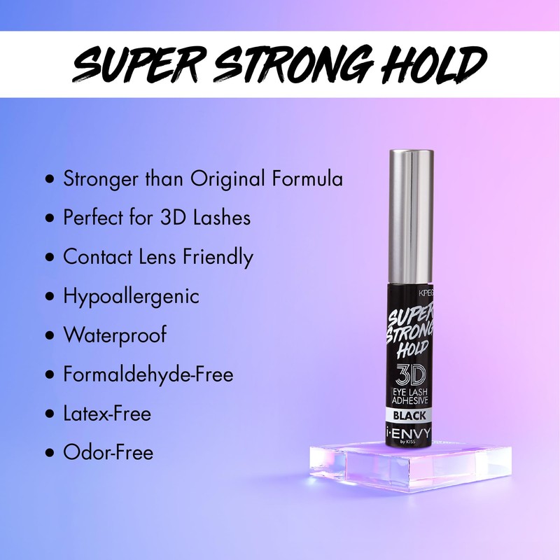 i-Envy Super Strong Hold 3D Strip Lash Glue Brush-On False