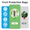 SmileLucky 100PCS Fruit Protection Bags with Drawstring, 8x12 Inch Green