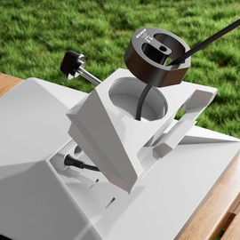 Starlink Mini Tripod Adapter, Heavy Duty Aluminum Adapter for Starlink Mini with 1/4"~20 & 3/8"~16" Thread for Street, Vans, Motorhome, Outdoor, Camping