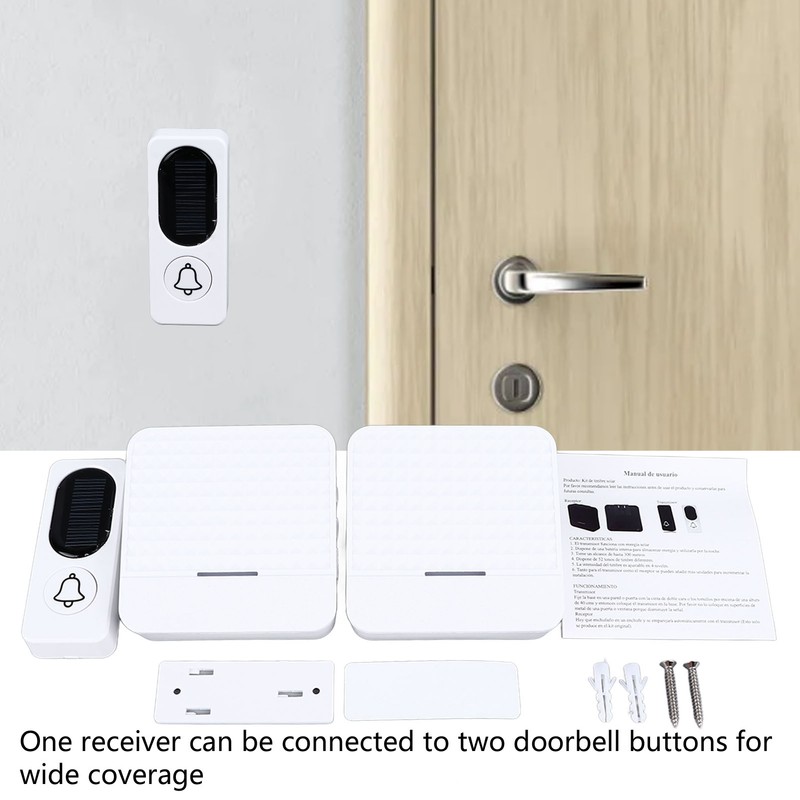 Wireless Door Bell 52 Songs Self Power Generation Electronic Doorbell