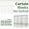 jinchan Small Stall Shower Curtain 48x72 inches Green and White