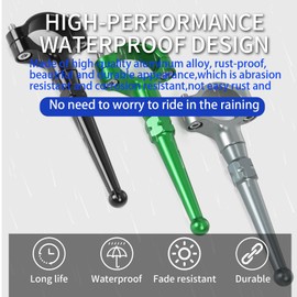 WOOGA Motorcycle Stand Kickstand Extension Kit Foot Pedal Side Support universual for HO&N&DA for Ka&wa&sa&ki for Su&zu&ki most motorcyle foot support rod diameter 19mm-23mm (Black)