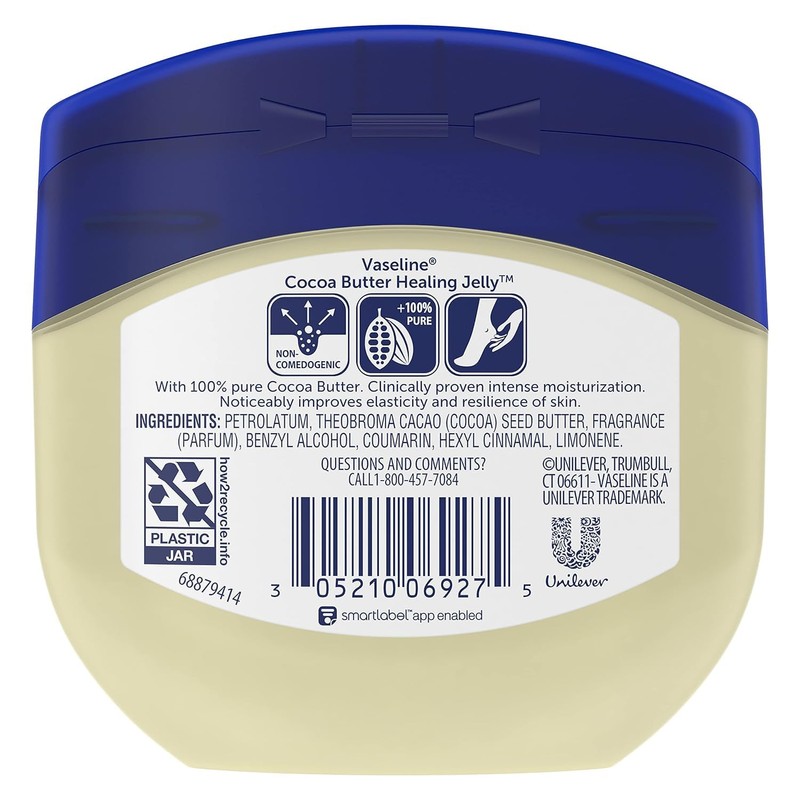 Vaseline Petroleum Jelly, Cocoa Butter, 7.5 Oz