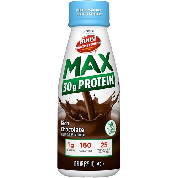 BOOST (12 Pack) BOOST Glucose Control Rich Chocolate Max Protein