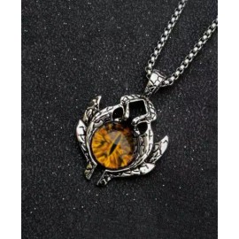 Unbranded LOTR Lord of the Rings Yellow/Gold Eye of Sauron Neckalce - Evil Eye