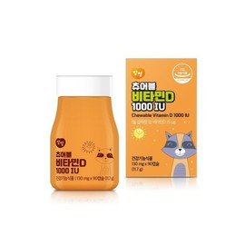[Enfant] [Expiration date 2024-03-22] Chewable Children’s Vitamin D 1000IU 90 tablets / [앙팡] [유통기한2024-03-22] 츄어블 어린이 키즈비타민D 1000IU 90정