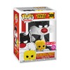 Pop & Tee Looney Tunes SYLVESTRE and Tweety Flocked Exclusive