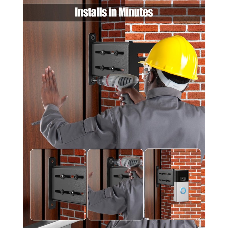 Adjustable Doorbell Extender Fits for Ring Doorbell 2nd Gen, Heavy