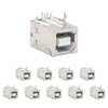 USB Female Type-B Port 4-Pin Right Angle PCB DIP Jack