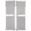 Supplying Demand WB02X32793 WB02X25388 4 Pack Microwave Aluminum Grease Filter Replacement 5 x 7-5/8 x 3/32 Inches