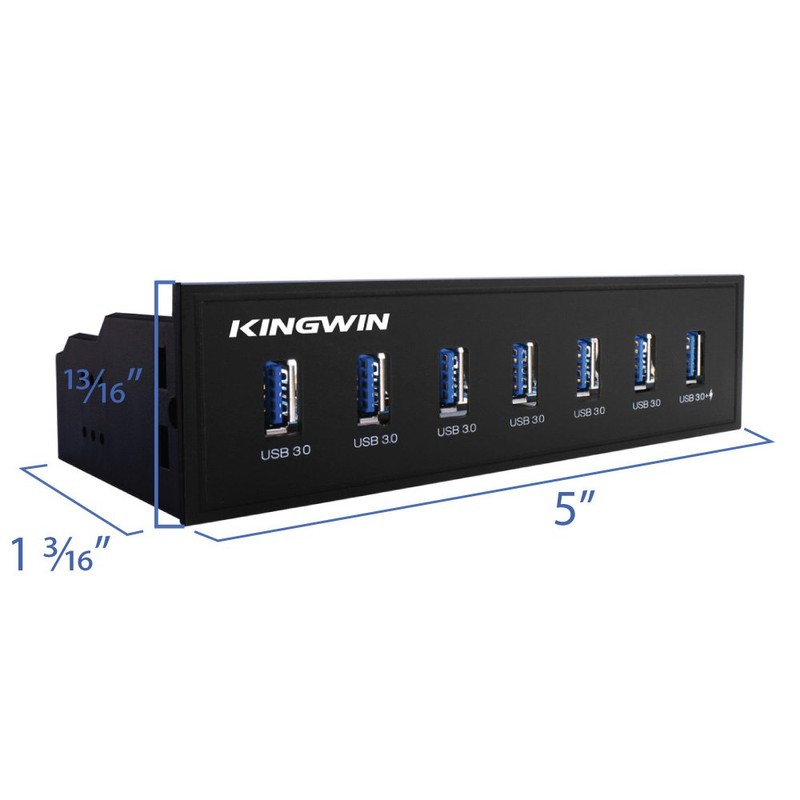 KingWin KW525-7U3C 7 USB 3.0 Port, Include One 2.1A Charging
