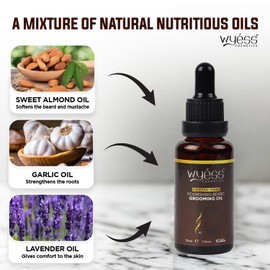 WYESS Natural Beard Growth Serum and Oil for Men - Extra Strength Beard Vitamins, Growth Enhancer, Grooming Gift - 1 fl oz - Beard Oil, 1 Pack