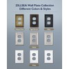 ZILLSEA 4-Pack Antique Brass Outlet Covers, Metal Duplex Wall Plates