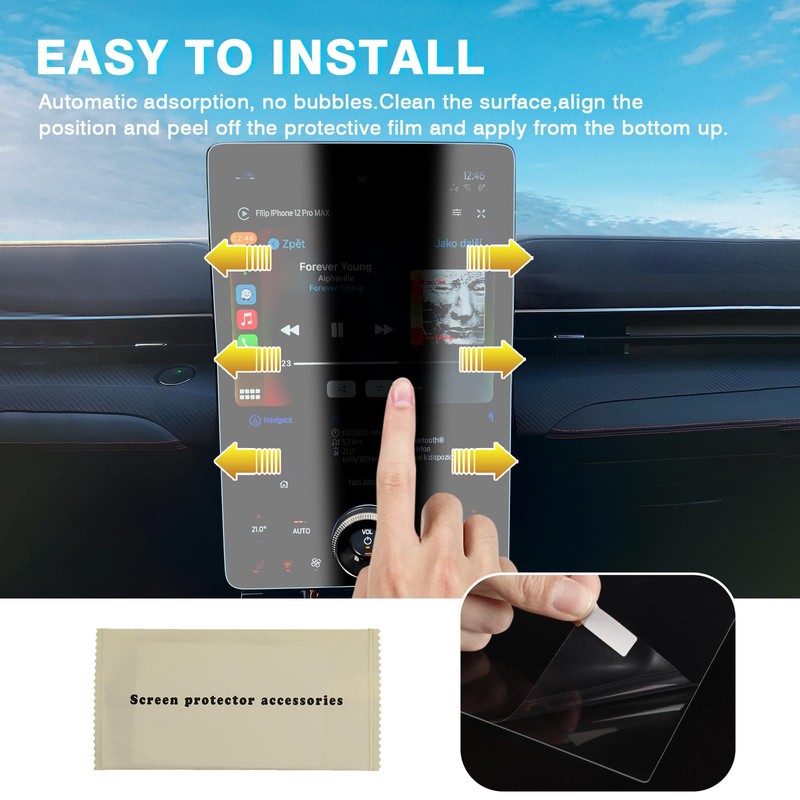 [Upgrade] Karltys 2 Pack Screen Protector[No Glare & Fingerprint] for
