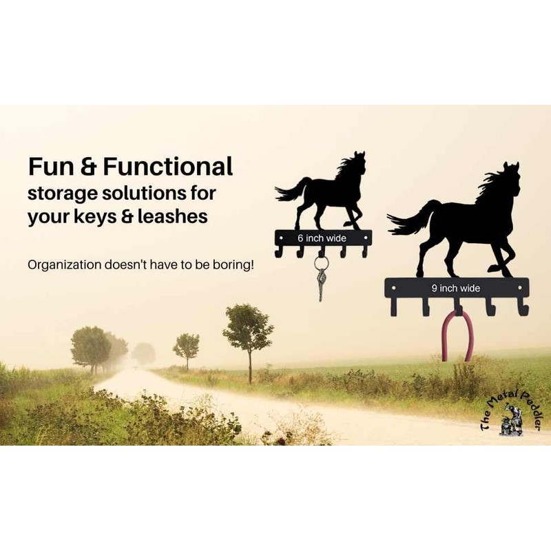 The Metal Peddler Horse #7 Key Rack Hanger - Small