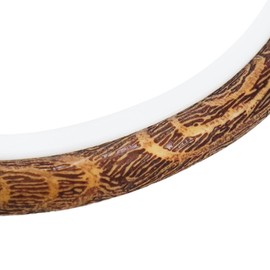 Semetall 4pcs Oval Embroidery Hoops 2.95"x3.74" Inch Imitation Wood Embroidery Display Frame Mini Cross Stitch Hoop for Fabric Embroidery and Christmas Decoration