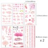 Scrapbook Stickers,Japanese Sakura Washi Stickers,12 Sheets DIY Decorative Cherry Blossoms