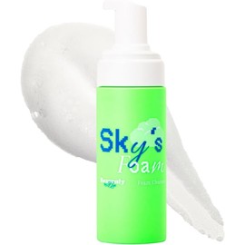 Heavenly by Nia Limpiador En Espuma Sky'S(Botella De 120 Ml) Gel De Ducha Con Aloe Vera Y Manzanilla Cuidado Suave E Hidratante Para Pieles Sensibles
