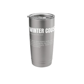 Funny Winter Cousin Snow Forts Expert Defintion Stainless Steel Insulated Tumbler