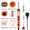 SREMTCH Soldering Iron Set, 80 W Soldering Iron with LCD