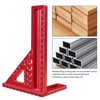 3D Multi Angle Measuring Ruler Metric Aluminum Alloy 22.5-90 Degree