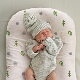 Organic Lounger Cover - 2 Pack Organic Cotton Baby Pillow Lounger Cover for Newborn - Soft and Breathable Infant Pillow Lounger Cover - Covers Only