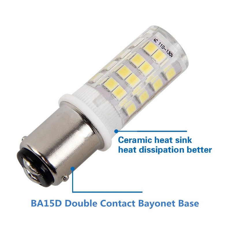 HRYSPN BA15D Double Bayonet Sewing Machine LED Light Bulb 5