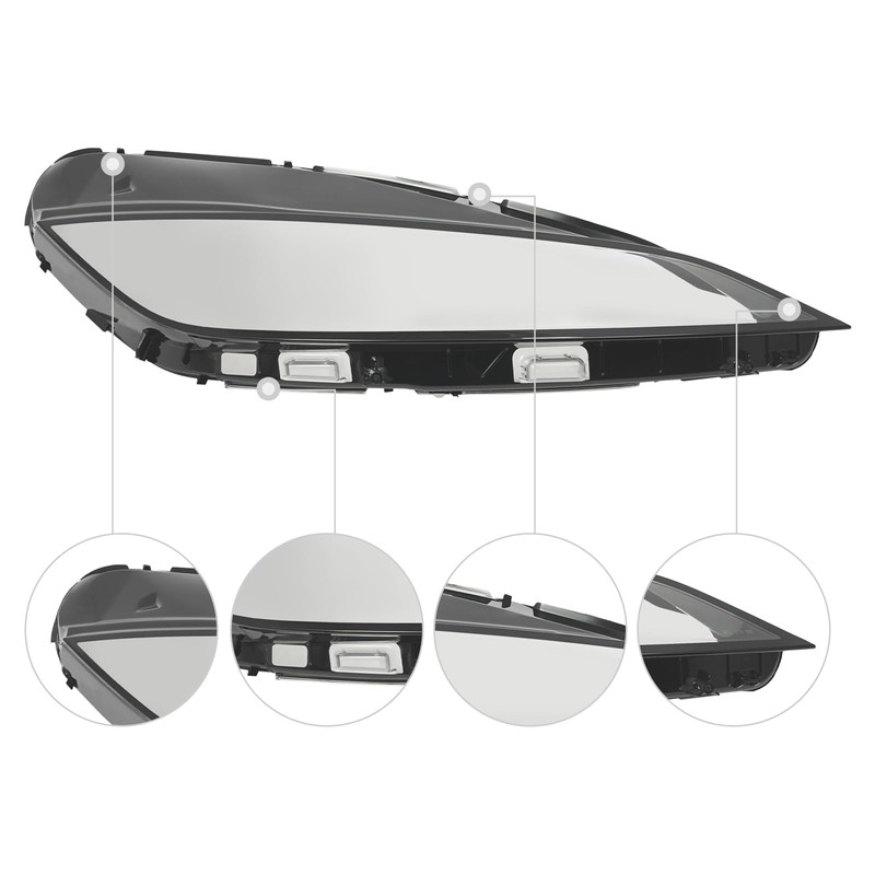 Headlight Lens Cover Compatible with 2024 2025Tesla Model 3, Direct