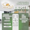 Vloitgol Modern LED Ceiling Light, 4 Rings LED Dimmable Flush